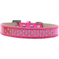 Unconditional Love Sprinkles Ice Cream Lime Green Crystals Dog Collar, Pink - Size 20 UN2435411